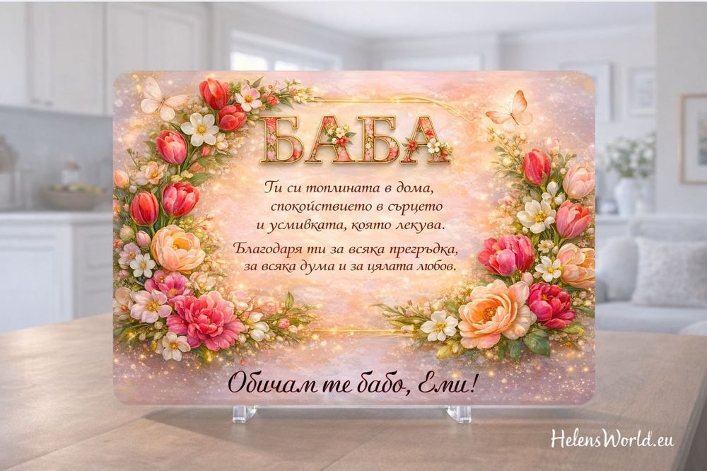 Стъклена дъска за рязане в кухнята персонализирана