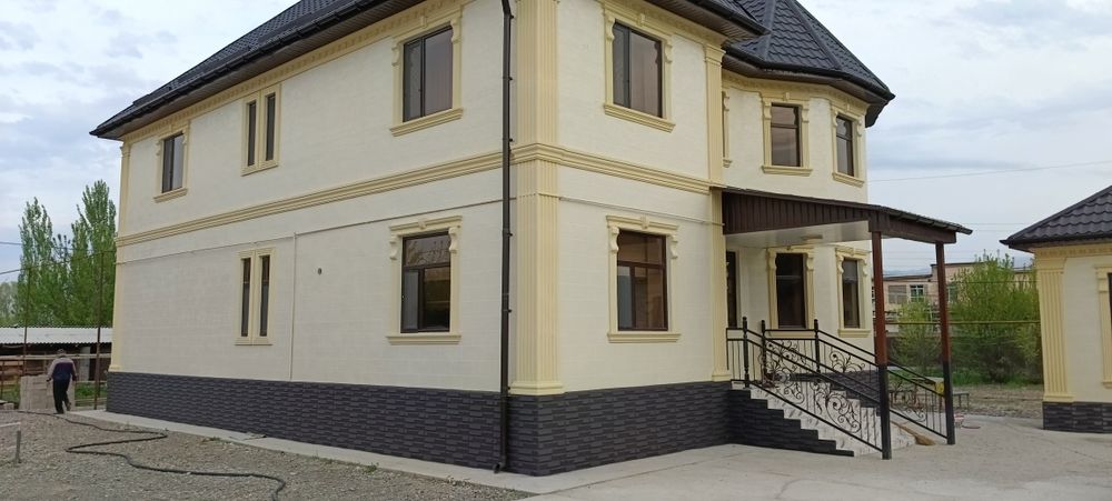 Жидкий травертин полифасад