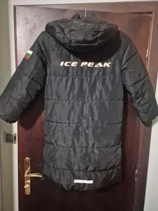 Детско спортно дълго зимно яке/шуба 134/140 см.