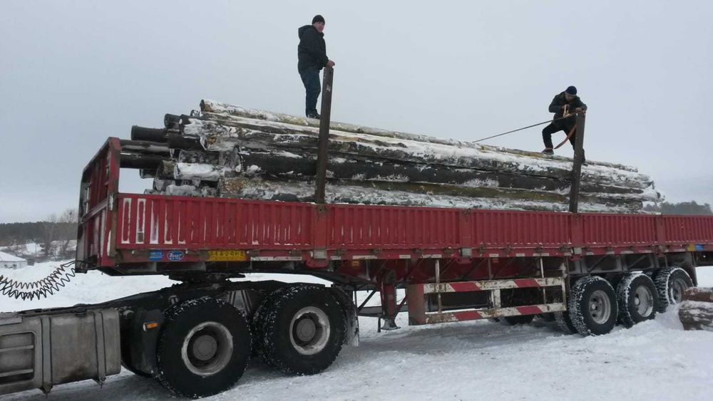Деревянные опоры для ЛЭП и пиломатериалы