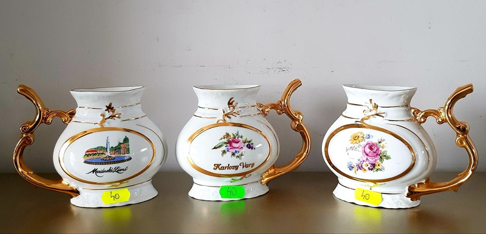Carafa/cană din porțelan și ceramică
