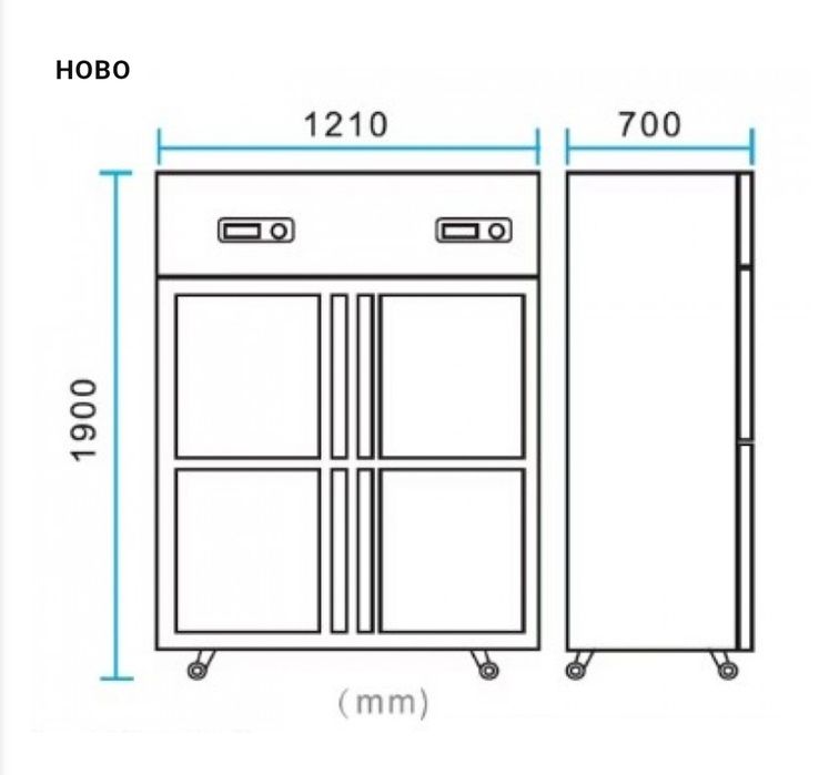 Хладилник с Фризер двоен Професионален