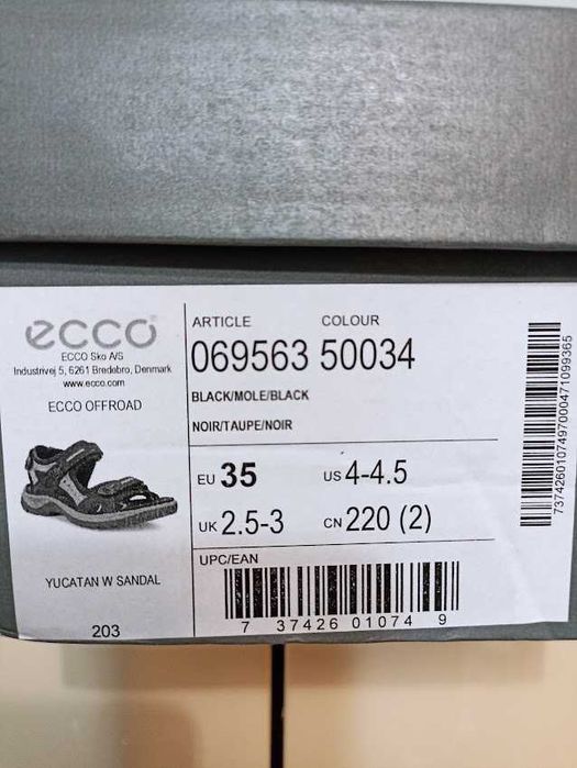 сандали ECCO естествена кожа, номер 35
