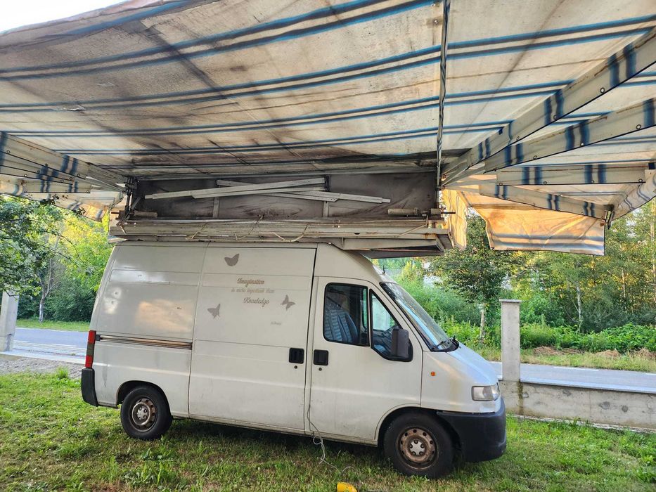 Fiat Ducato cu prelata pentru piata