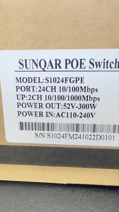 ПОЕ коммутатор 24 порт
