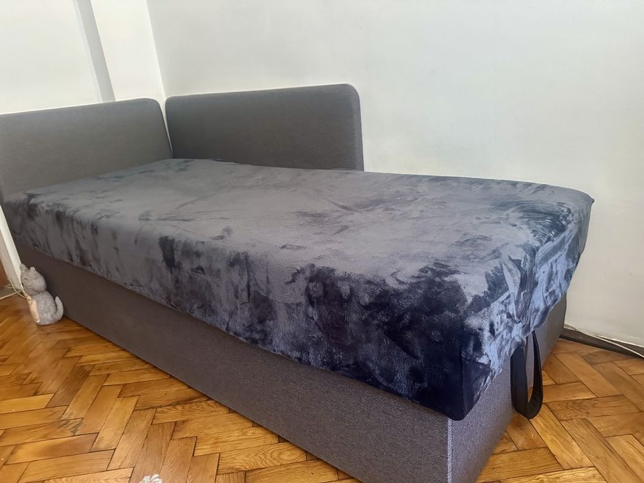 Pat cu saltea si lada 1 persoana