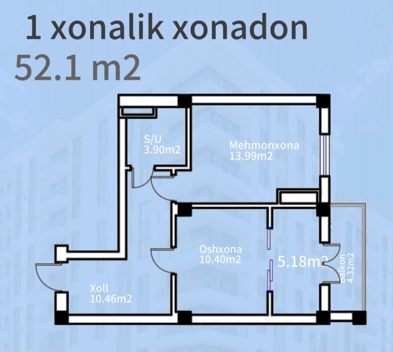Квартира на юнусабаде 17 кв