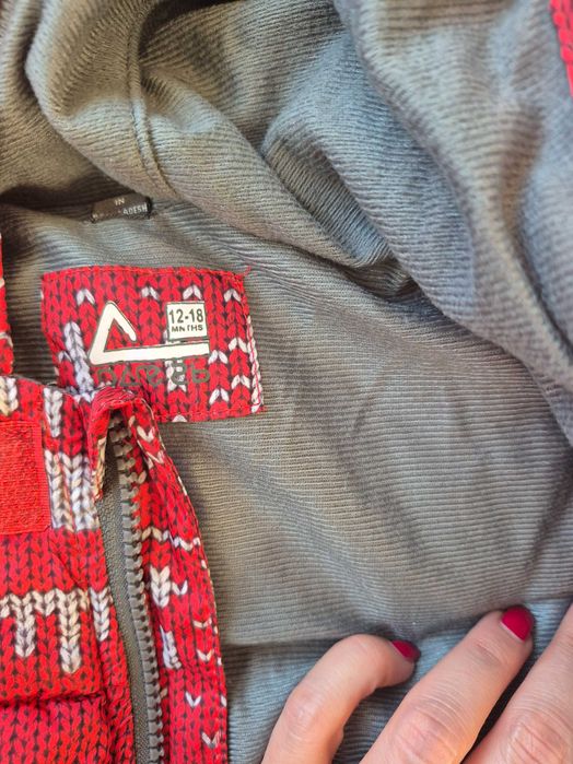 КОМПЛЕКТ: Зимен гащризон, Яке, подплатени дънки, риза Mayoral, 3м -6м