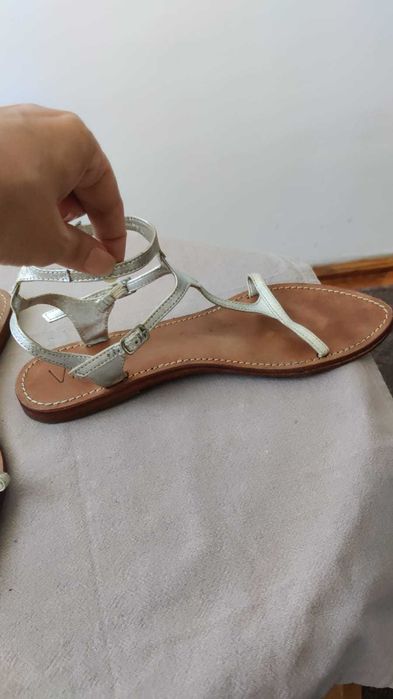 Sandale gri piele, 41