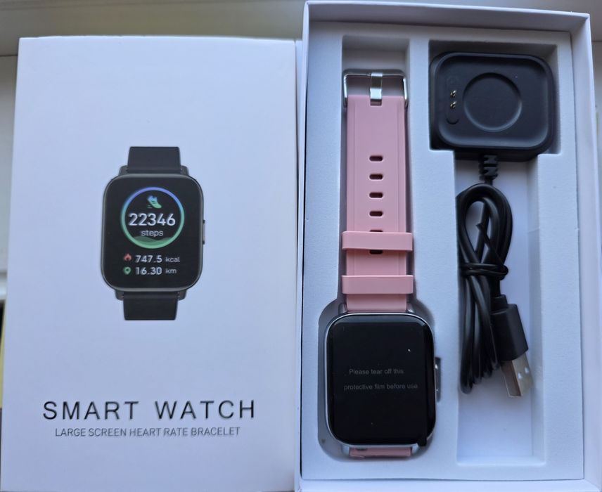 Ceas Damă Roz Smartwatch Sigilat