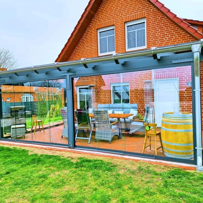 Inchidere terasa sticla 10mm securizata