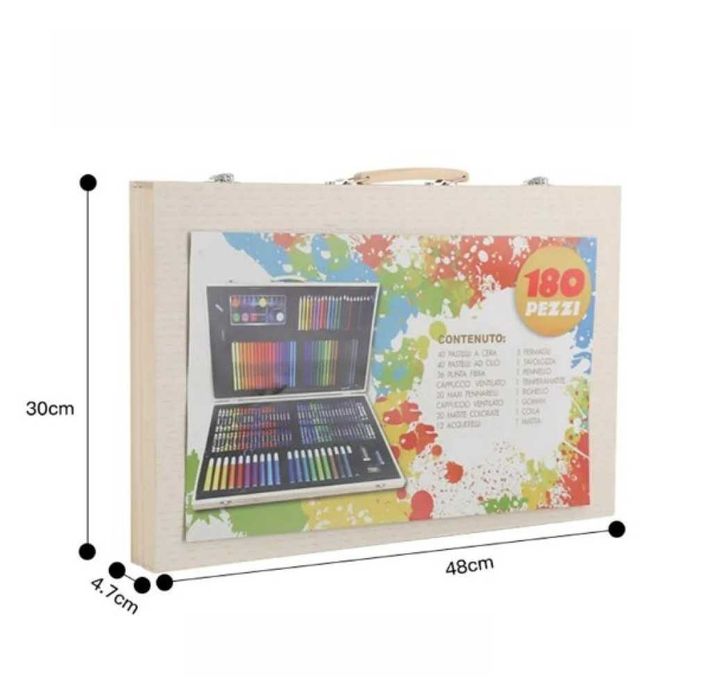 Творчески комплекти за рисуване – 180 или 132 части в удобен куфар