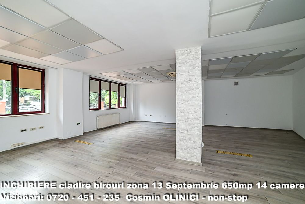 Spatii birouri de inchiriat zona 13 Septembrie I S+P+3 I 650 util