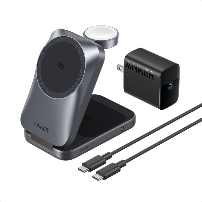 Беспроводной зарядка Anker ( 3in1 MagGo, Aircool, Foldable)