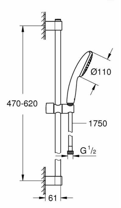 Набор GROHE 3 в 1 Eurosmart Cosmopolitan