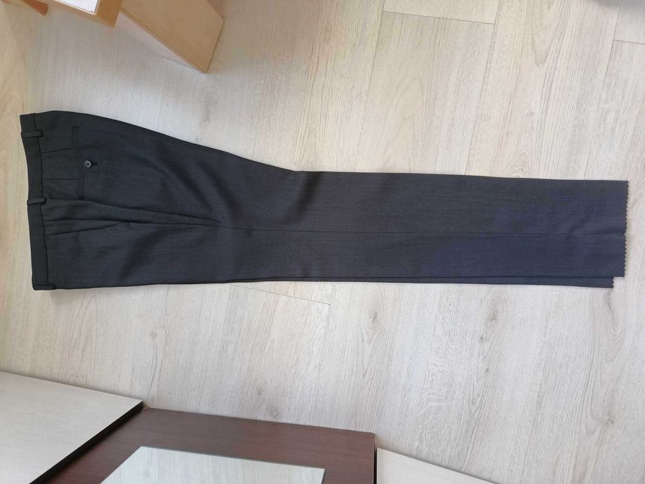 Pantaloni Hugo Boss Lenon Regular Fit Wool Blend Suit Trousers Size 46
