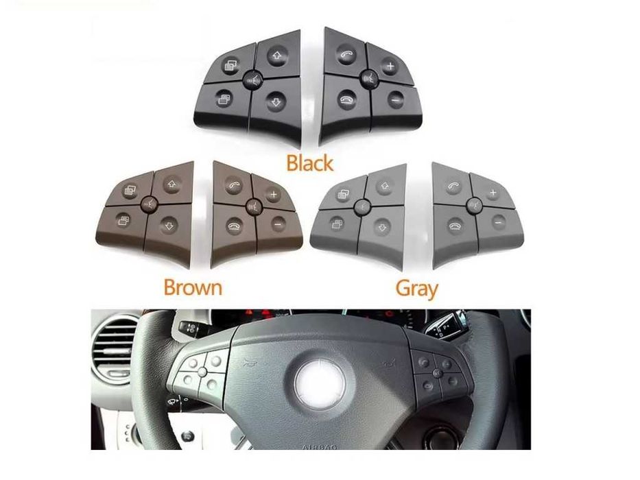 Капачета за бутони на волан за Mercedes GL W164 Pre-Face