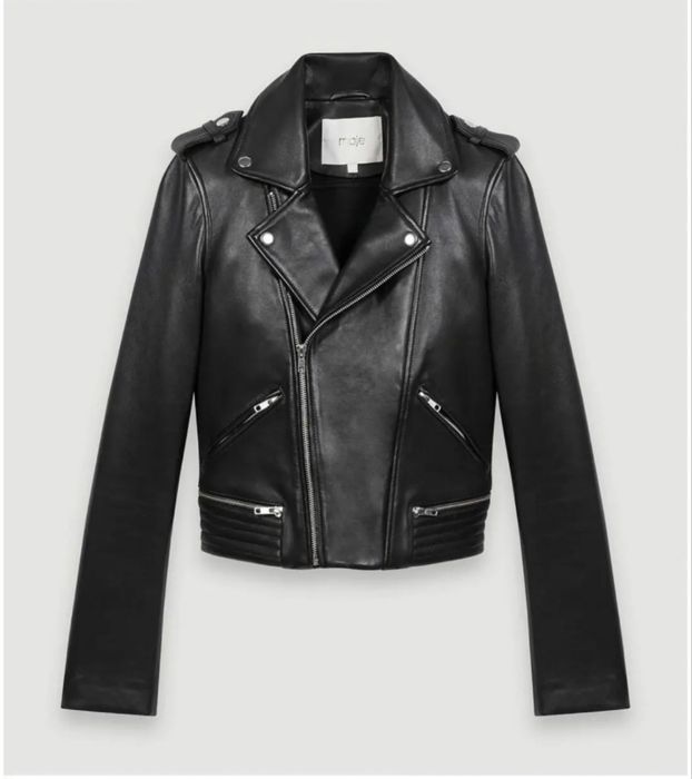 Кожанная куртка от бренда Maje