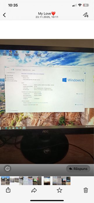 Pc  Sistem Gaming  calculator i5 9400f caNou Monitor AOC 1ms raspuns