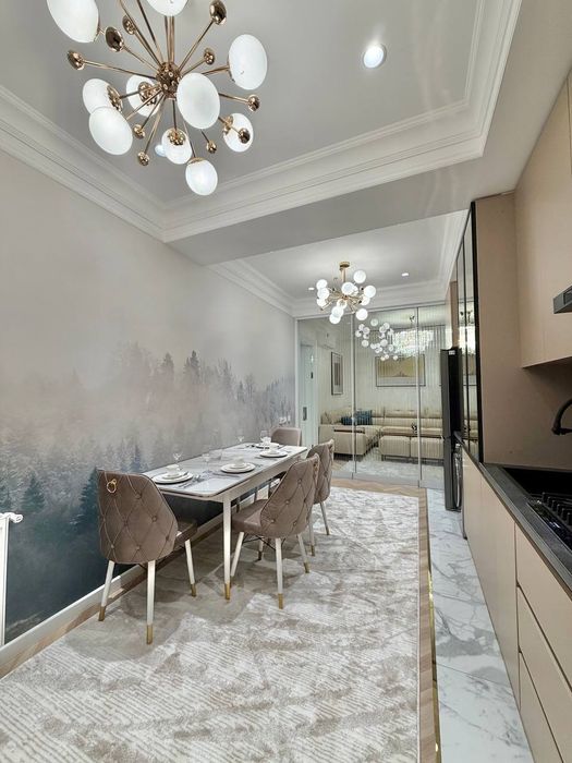 Продается квартира в Ж.К. Сити Молл 2х комнатная 74+5м² укомплектована