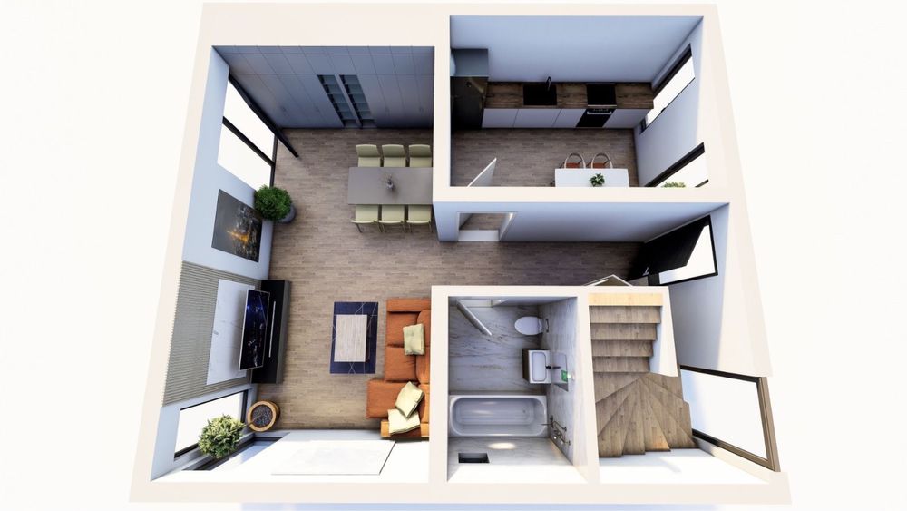 Casă Selgros Casa Noastra P+1,  110mp utili, 200mp