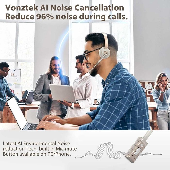 Casca Call Center Wireless cu microfon+baza incarca,REDUS de la 400RON