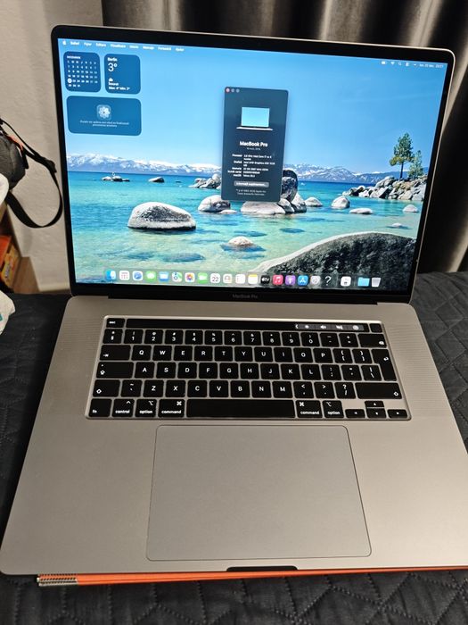 Laptop Apple Macbook Pro i7 16inch 32gb RAM,  2019