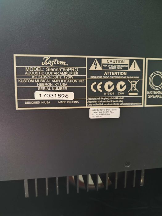 Усилвател за акустична китара KUSTOM Sienna 65 PRO