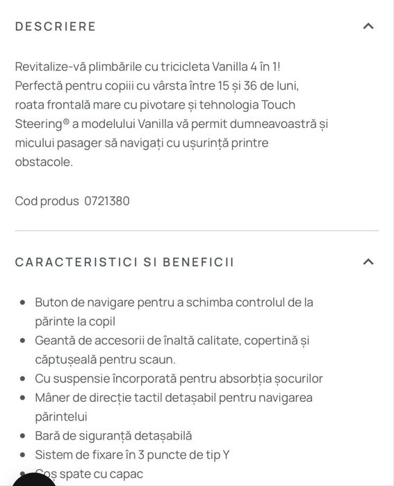 Tricicleta copii smartrike