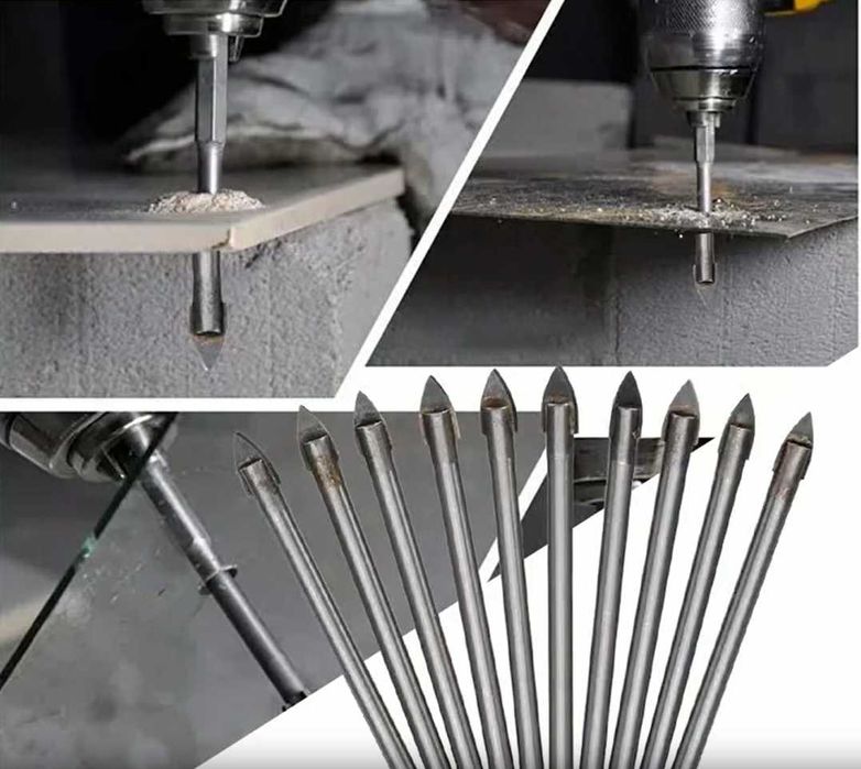 Set 7 buc de Burghiu Sticla,Ceramica,Gresie,Faianta 3 4 5 6 8 10 12 mm