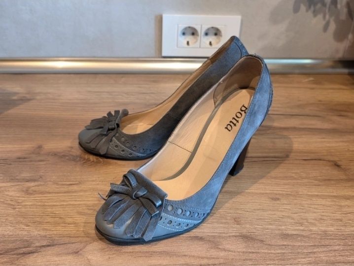 Pantofi cu toc din piele naturala Botta marimea 38