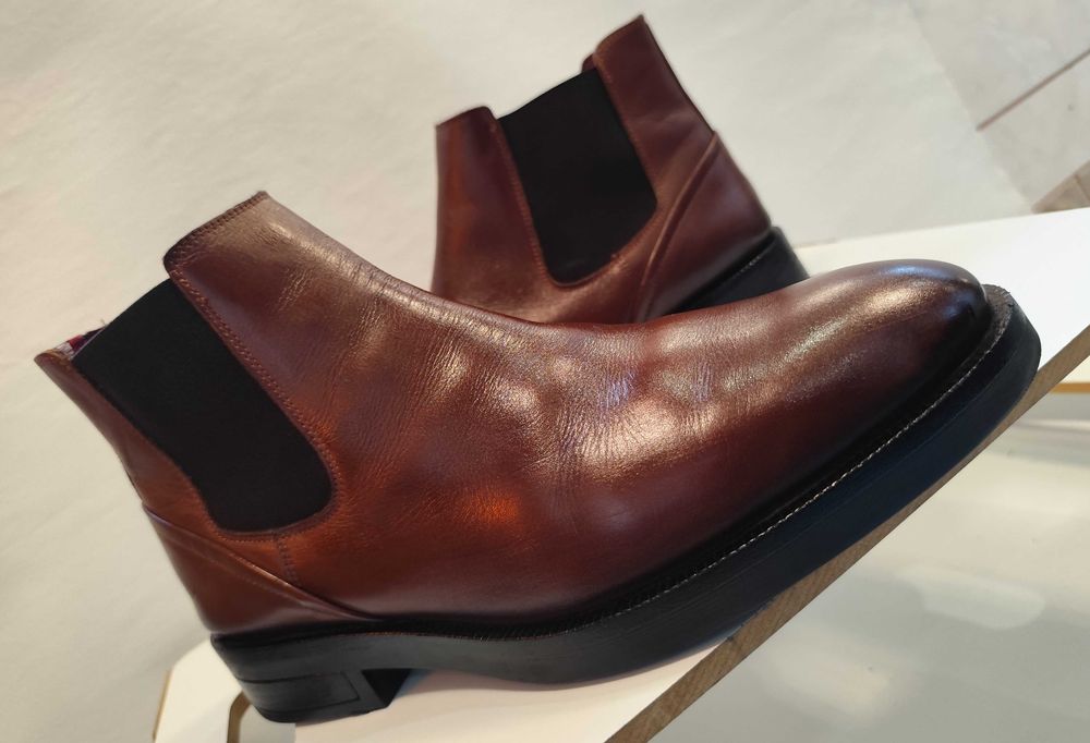 Ghete chelsea 43 43.5 plain toe Tommy Hilfiger piele naturala moale