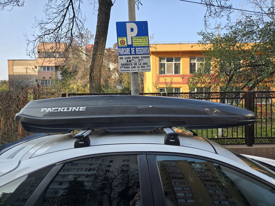 Cutie portbagaj auto plafon Packline transversale