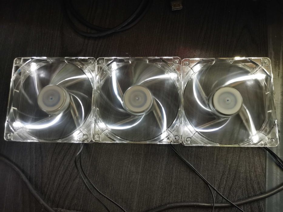 3 x Cooler, Ventilator Raidmax 120mm Led ALB.