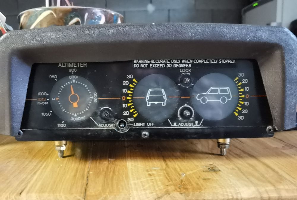 Altimetru, inclinometru Toyota Land Cruiser Lj70, anii 80-90