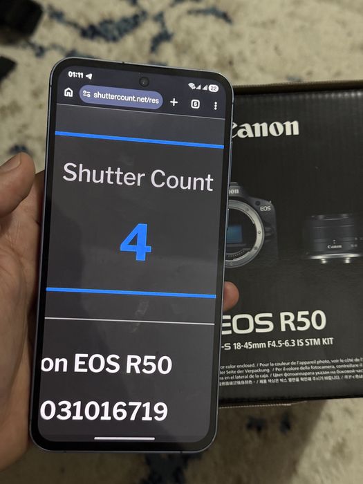 Canon R50 4K Canon RF 18-45mm IS STM sotiladi