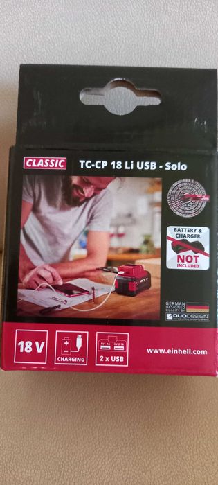 Adaptor Einhell de la acumulatori PXC la USB.  Nou.