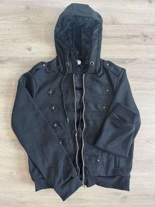 Fur zip hoodie from the cold