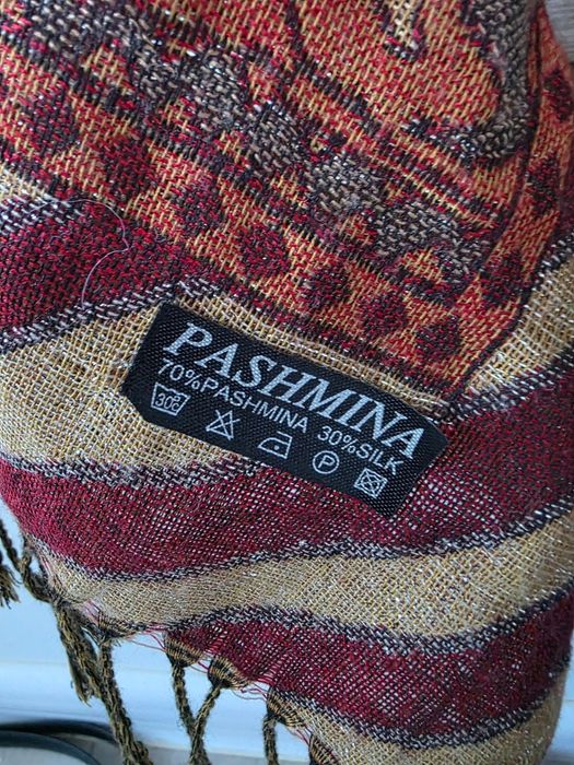 Луксозен дамски шал PASHMINA и коприна
