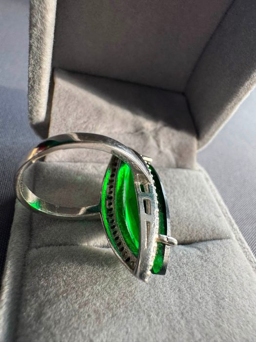 Inel din argint si cubic zirconia