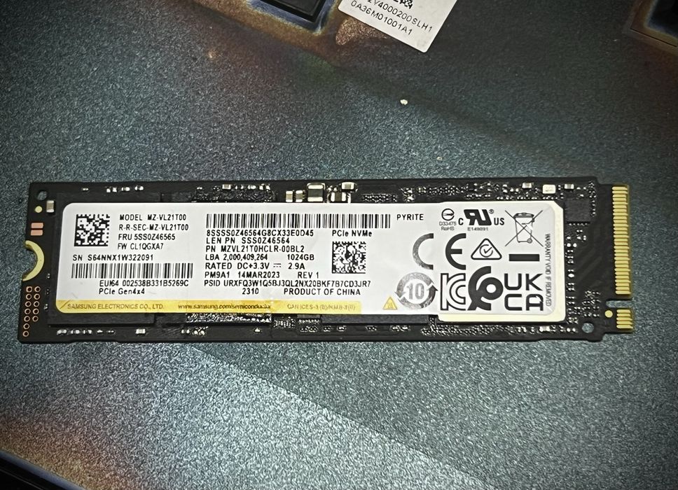 ОРИГИНАЛ! SSD Samsung 980 Pro 1TB 98% (oem) m2