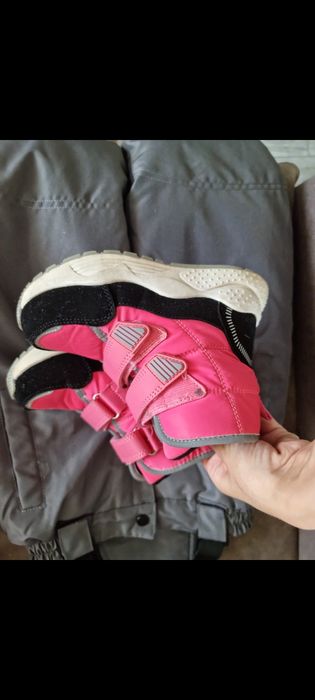 Зимний комбинезон для девочки в подарок ботинки