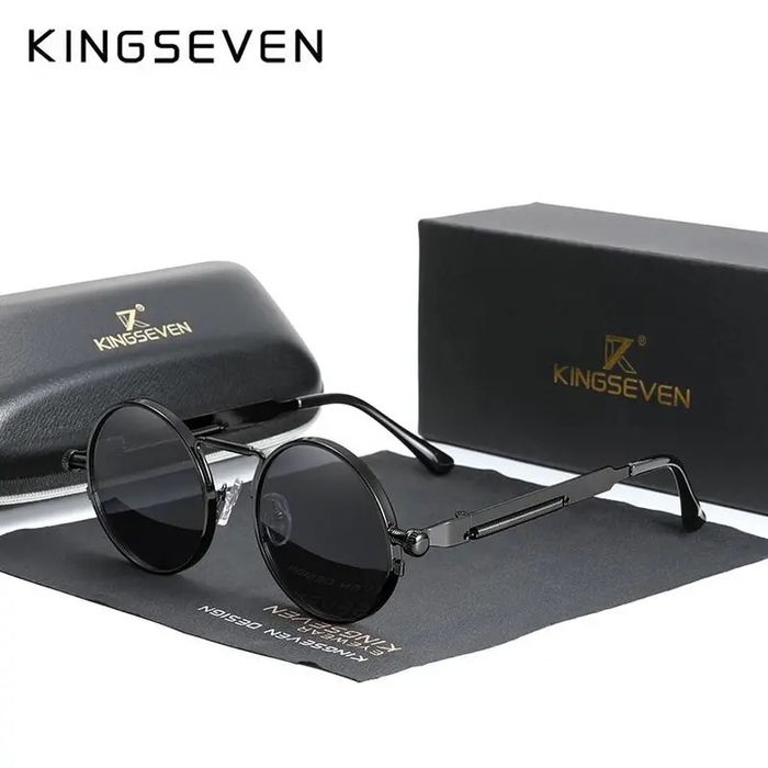 Слънчеви очила KINGSEVEN – кръгли, поляризирани (нови)