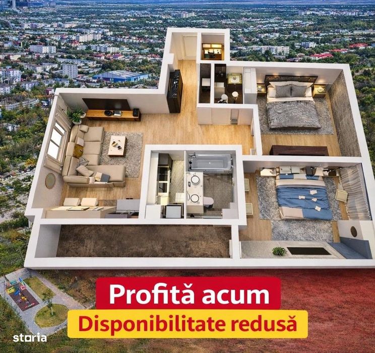 Apartament 3 camere, INTABULAT, Manta Rosie Residence, PRET PROMO