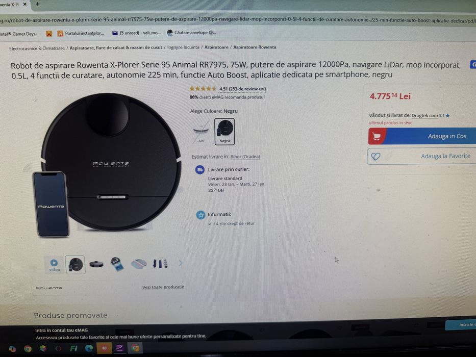Aspirator robot Rowenta