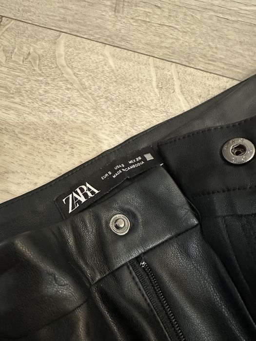 Брюки кож. Зам.  ZARA
