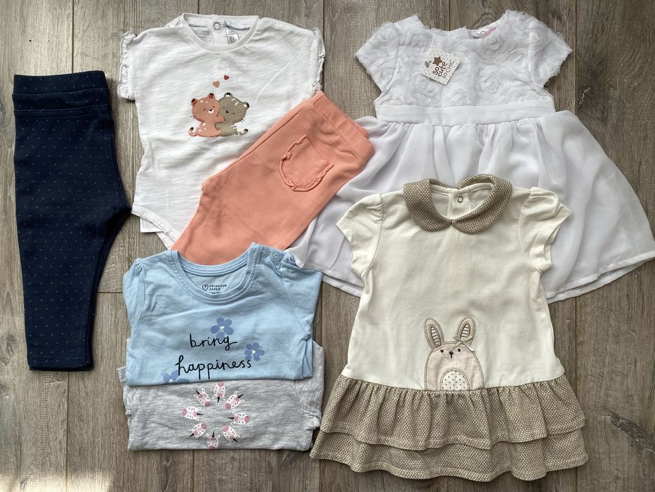 Дрешки летни и зимни за момиченце, 3-6м, цени от 5 до 15 лв.