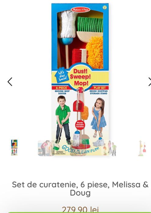 Set curățenie Montessori din lemn Melissa & Doug