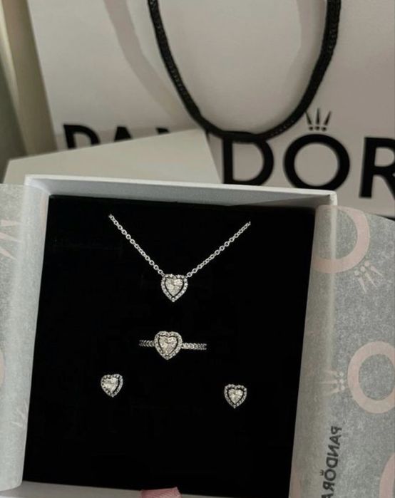 Скидка! Pandora комплект из серебра 925 пробы