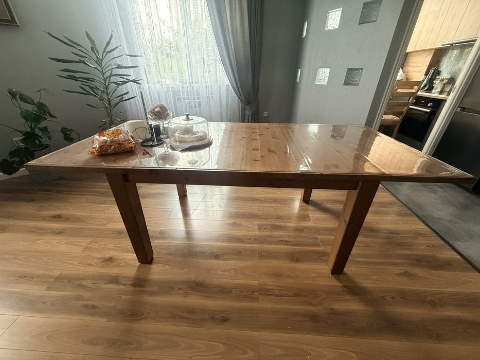 Продам стол со стульями ИКЕЯ, массив. Стол и 10 стульев вместе